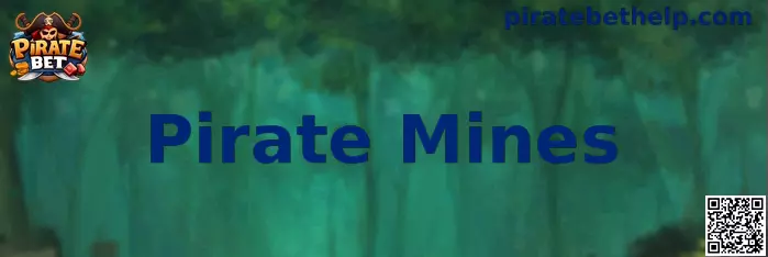 Interface temática do jogo Pirate Mines com grade de tesouros e minas